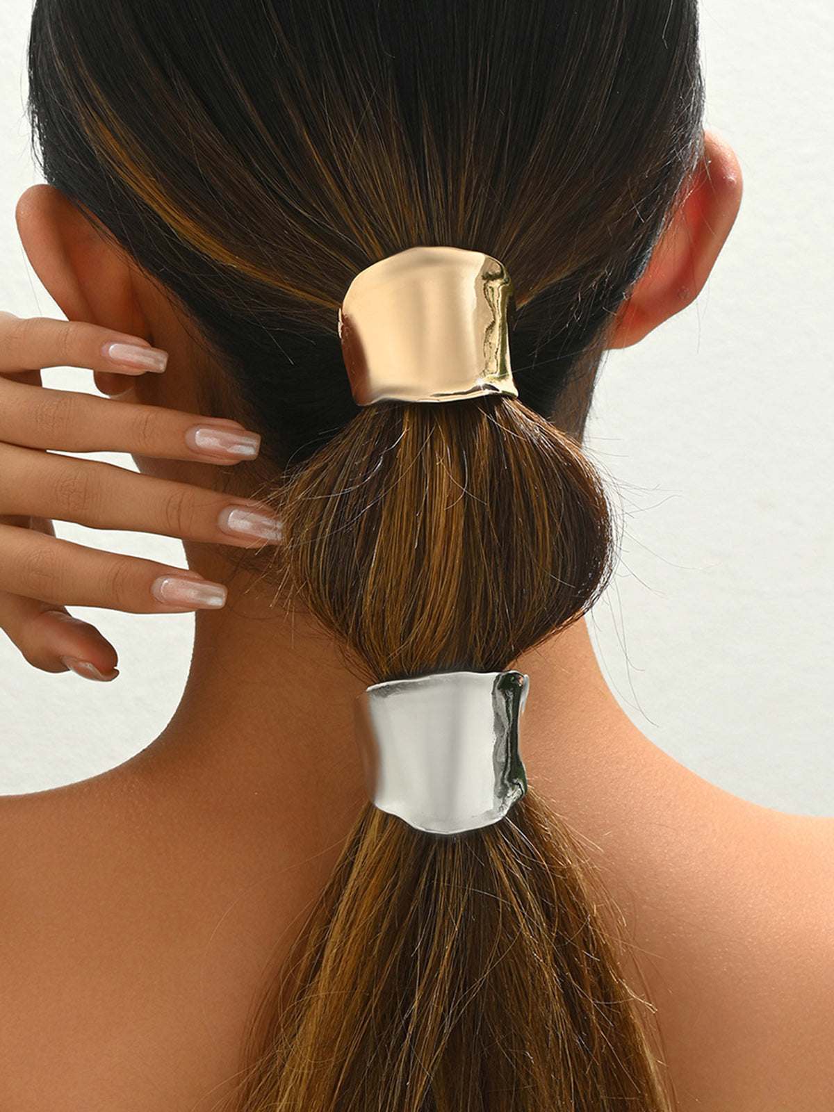 Minimalist Metal Ponytail Hair Cuff