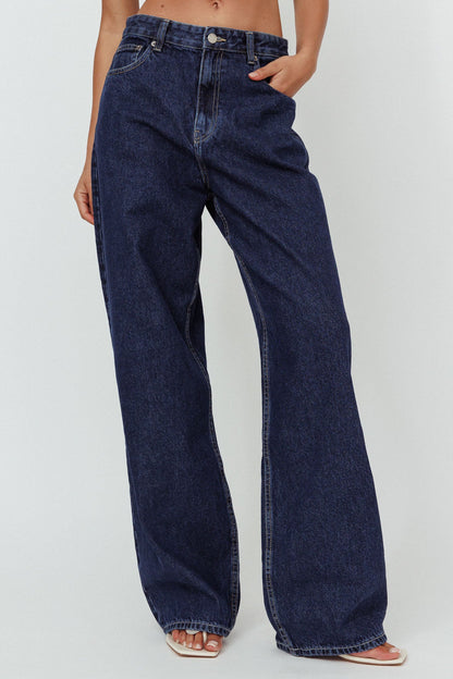 DR DENIM Donna Baggy Jeans Pebble Dark Retro