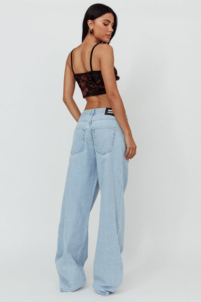 DR DENIM Donna Baggy Jeans Pebble Superlight Retro