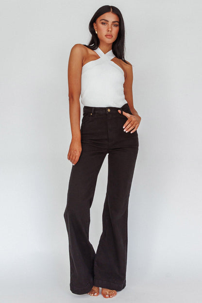 ROLLA'S Eastcoast Flare Jet Black