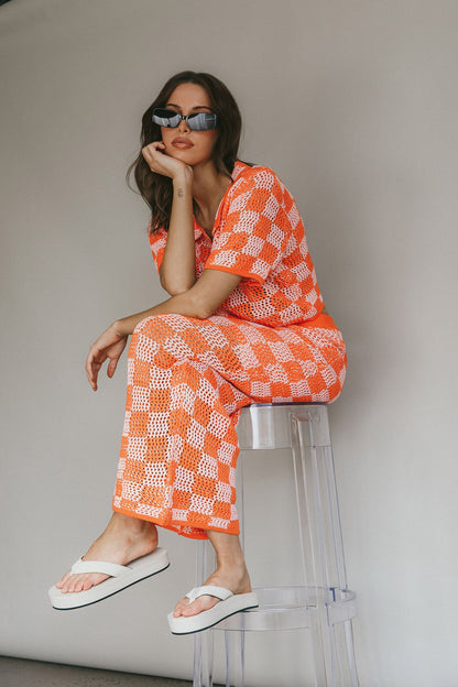 Byron Bay Crochet Maxi Skirt Sunset
