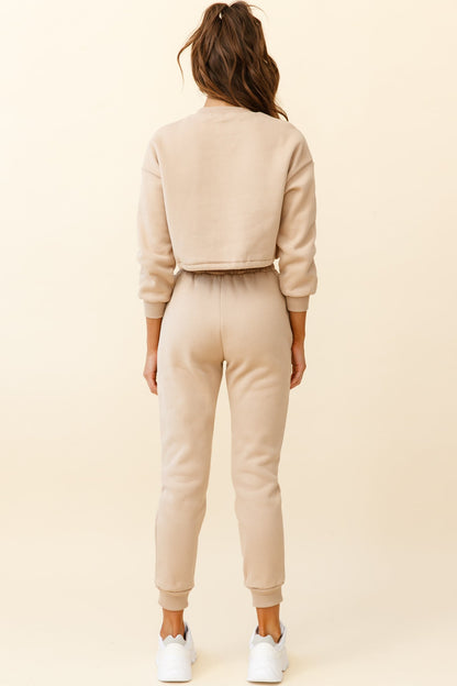 Monterey Elasticated Waist Jogger Pants Tan
